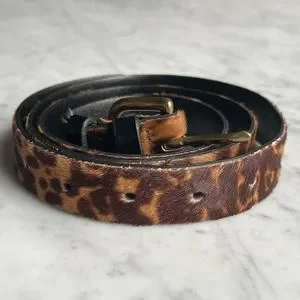 J. Crew | Accessories | J Crew Leather And Calf Hair Leopard  display picture 3